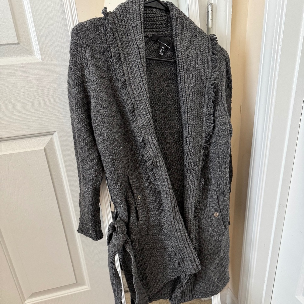 Fringe Shawl Sweater Coat